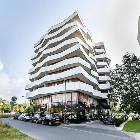 Sluzew Manhattan Place Apartment Warschau Exterior foto